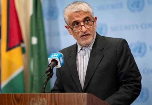 مندوب إيران لدى الأمم المتحدة يدعو الإمارات و السعودية بالإلتزام بمبادىء حسن الجوار