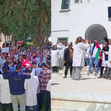الصحة العمومية نابل: صورة اليوم من الوقفة الاحتجاجية لأعوان الصحة العمومية بمستشفى المعموري