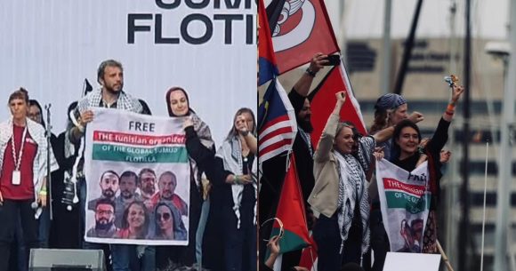 عودة على مقاطع من أسطول الصمود 1 عند انطلاقه من تونس