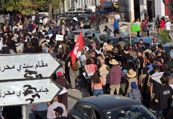 جبهة الخلاص: صورة من “المسيرة المواطنية رفضا للتنكيل والتفقير” (فيديو)