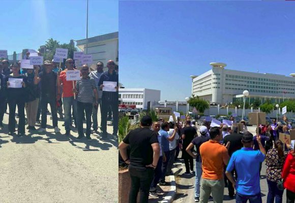 صحفيو الإذاعة و التلفزة يحتجون لأجل تفعيل اتفاق سنوات العمل العرضي