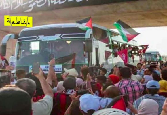 مقاطعة: قوات حفتر تمنع قافلة الصمود 2 من مواصلة طريقها نحو غزّة