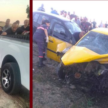 00 بنزرت/ التلة-العالية: 7 قتلى من بينهم 6 على عين المكان و 6 إصابات متفاوتة الخطورة