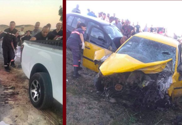 بنزرت/ التلة-العالية: 7 قتلى من بينهم 6 على عين المكان و 6 إصابات متفاوتة الخطورة