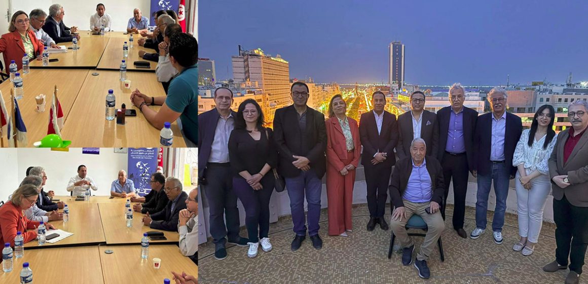زيارة تضامنية جماعية لأحزاب ديمقراطية لمقر الرابطة
