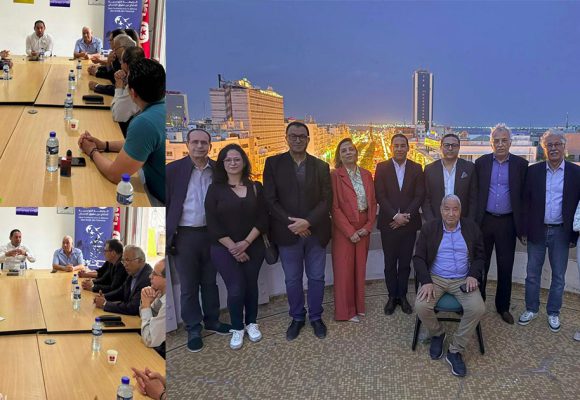 زيارة تضامنية جماعية لأحزاب ديمقراطية لمقر الرابطة