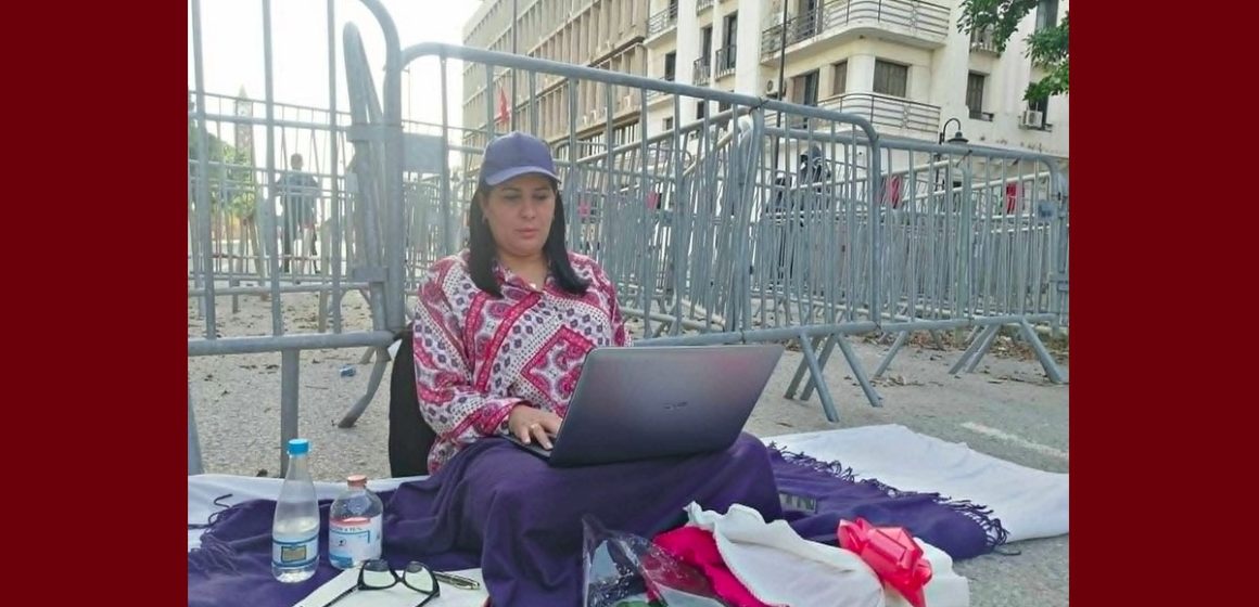 من سجن بلاريجيا، عبير موسي تخاطب التونسيين…