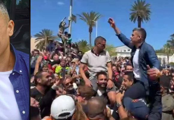 الزهراء: بالآلاف في استقبال ريان الحمزاوي بعد أن أمضى 3 سنوات في السجن… (فيديو)