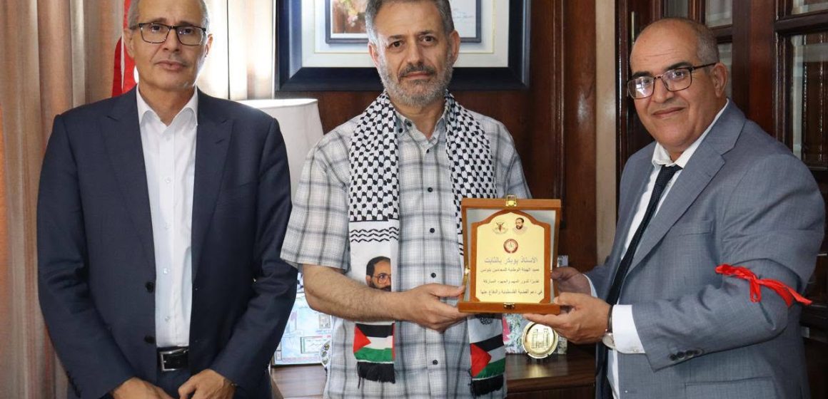 تضامنا مع فلسطين/ عميد المحامين يستقبل عضو المكتب السياسي لحركة الجهاد الإسلامي