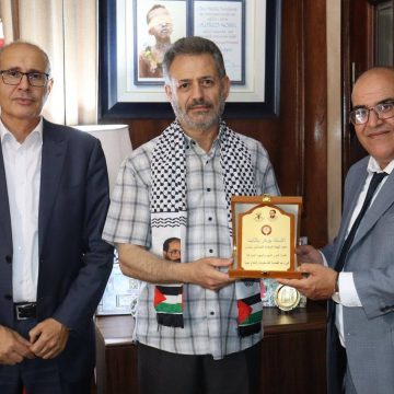 تضامنا مع فلسطين/ عميد المحامين يستقبل عضو المكتب السياسي لحركة الجهاد الإسلامي تضامنا مع فلسطين/ عميد المحامين يستقبل عضو المكتب السياسي لحركة الجهاد الإسلامي