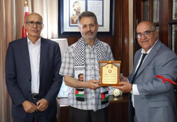 تضامنا مع فلسطين/ عميد المحامين يستقبل عضو المكتب السياسي لحركة الجهاد الإسلامي