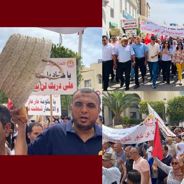 صفاقس نقابيو صفاقس يحتجون دفاعا عن المقدرة الشرائية (فيديو و صور)