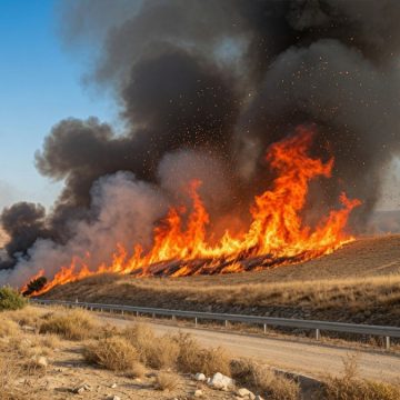 بوسالم-باجة: بصدد محاولة اخماده، اندلاع حريق بين الفرايجية والحمرون