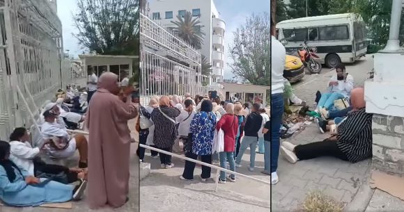عاملات النظافة بمستشفى جامعي تحتج امام وزارة الصحة فيقع طردهن.. وأكثر، النائب علي يستنكر