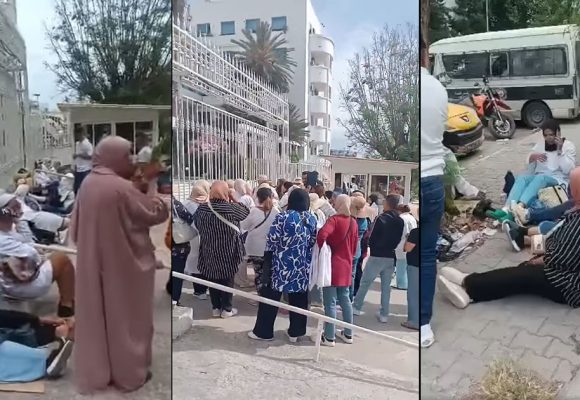 عاملات النظافة بمستشفى جامعي تحتج امام وزارة الصحة فيقع طردهن.. وأكثر، النائب علي يستنكر
