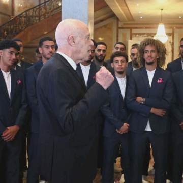 Saied EN foot قرطاج: لقاء الرئيس بأعضاء المنتخب قبل مغادرته أرض الوطن للمشاركة في كأس العالم لكرة القدم