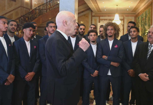 قرطاج: لقاء الرئيس بأعضاء المنتخب قبل مغادرته أرض الوطن للمشاركة في كأس العالم لكرة القدم