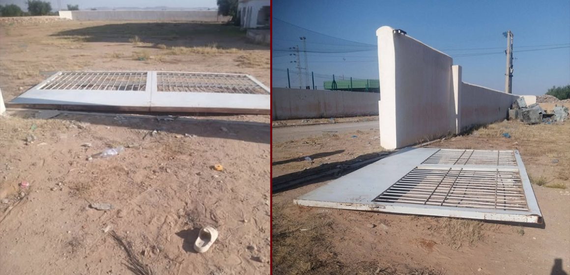 بوابة حديدية المكناسي: سقوط بوابة حديدية لسياج قاعة رياضية مغطاة يودي بحياة امرأة