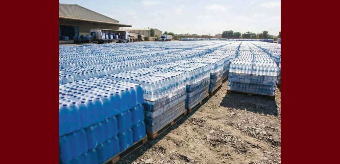00 بن عروس: معرضة لأشعة الشمس و الغبار مباشرة، حجز 63.530 لترًا من المياه المعدنية بمختلف العلامات التجارية