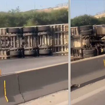 مرناق: قبل محطة الاستخلاص بالطريق السيارة 1، تسجيل حالة وفاة في حادث انقلاب شاحنة ثقيلة