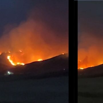 زغوان: حريق جبل الشحمة، جيش الطيران يتدخل باستعمال المروحية العسكرية