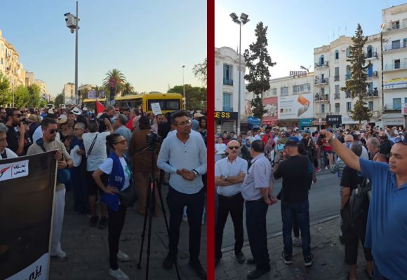 دقائق قبل انطلاق مسيرة نفس الوطنية (فيديو)