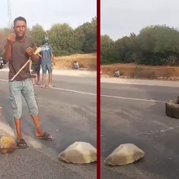 سجنان-بنزرت: الأهالي يغلقون الطريق في حركة احتجاجية إثر وفاة شاب حرقا