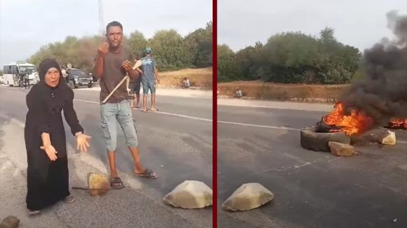 سجنان-بنزرت: الأهالي يغلقون الطريق في حركة احتجاجية إثر وفاة شاب حرقا