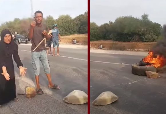 سجنان-بنزرت: الأهالي يغلقون الطريق في حركة احتجاجية إثر وفاة شاب حرقا