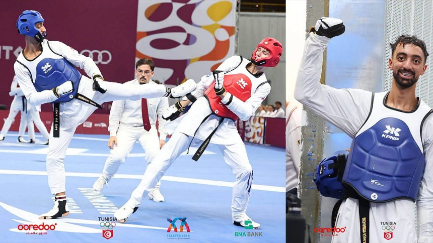 التايكواندو في الألعاب المتوسطية تارانتو إيطاليا : فضية للبطل الاولمبي خليل الجندوبي