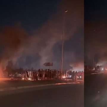 احتجاجات نابل: احتجاجات ليلية على مستوى طريق الحزامية دارشعبان الفهري (فيديو)