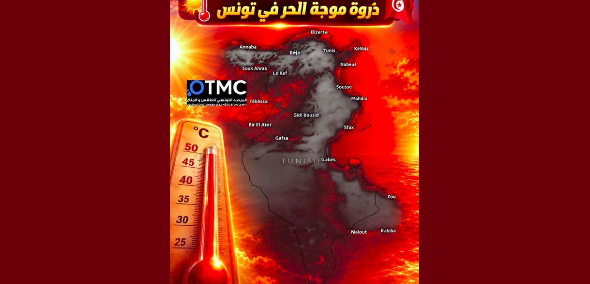 مرصد الطقس و المناخ/ موجة الحر: اليوم الخميس، تونس من أسخن البلدان في العالم