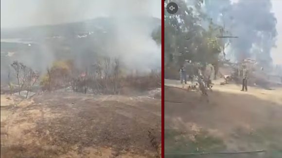 00 جندوبة: النيران تلتهم جزءا من المنازل بدوار البلاعدية