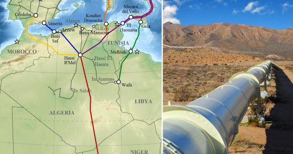 ضرورة مراجعة حقوق أنبوب نقل الغاز الجزائري إلى إيطاليا عبر تونس