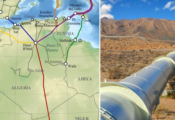 ضرورة مراجعة حقوق أنبوب نقل الغاز الجزائري إلى إيطاليا عبر تونس
