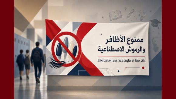 صفحة ليسينا تنقل فيديو لأستاذة تؤكد على منع الأظافر و الرموش الاصطناعية بالقسم