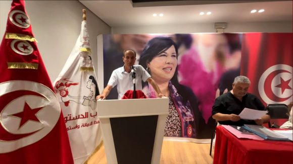 الدستوري الحر: كان بود الأستاذ الزي التركيز في الندوة على اضراب عبير موسي عن الطعام