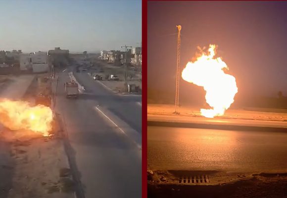 أريانة: تسرب غاز البرارجة طريق قلعة الاندلس (فيديو)