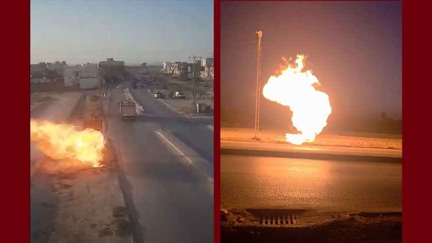 أريانة: تسرب غاز البرارجة طريق قلعة الاندلس (فيديو)