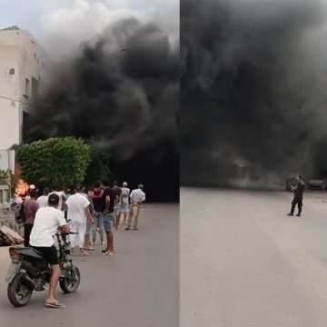 صفاقس: نشوب حريق في محل معد لبيع مواد البلاستيك