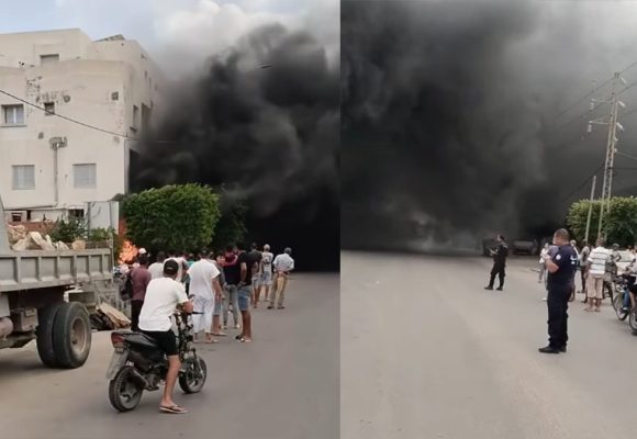 صفاقس: نشوب حريق في محل معد لبيع مواد البلاستيك