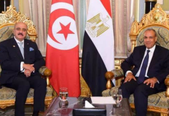 أول لقاء لوزير الشؤون الخارجية التونسي مع نظيره المصري