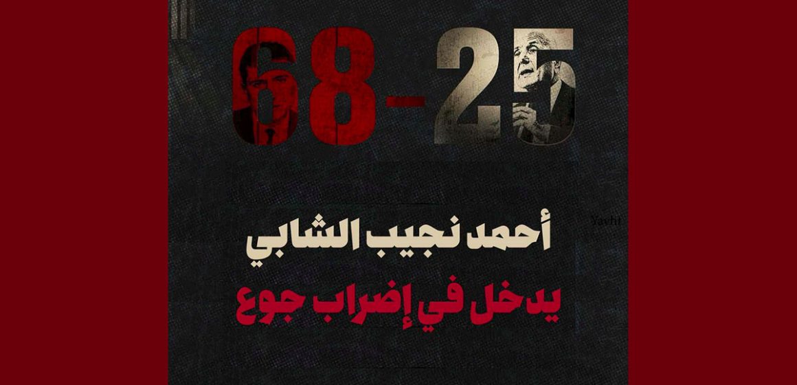00 دخول المناضل السياسي أحمد نجيب الشابي المعتقل بسجن المرناقية في إضراب جوع (الأسباب)