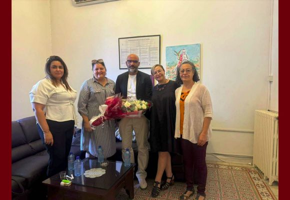 النساء الديمقراطيات في زيارة تهنئة بمناسبة انتخاب مكتب تنفيذي جديد لنقابة الصحفيين