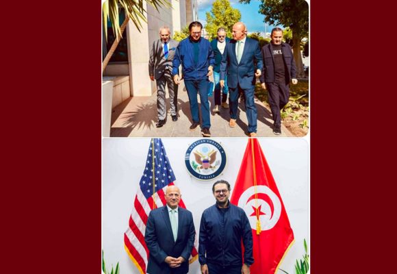 راغب علامة في ضيافة السفير بزي: صداقة بدأت في الولايات المتحدة، ولقاء تجدّد في تونس!