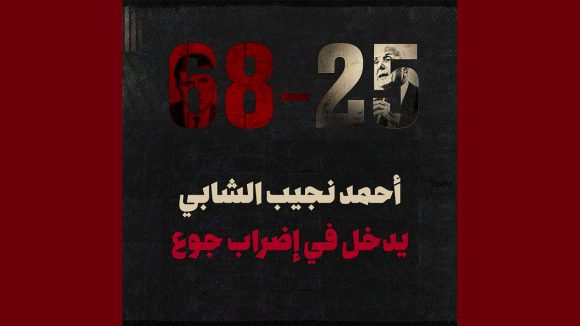 00 دخول المناضل السياسي أحمد نجيب الشابي المعتقل بسجن المرناقية في إضراب جوع (الأسباب)