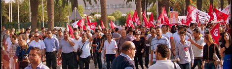 Marche de l’opposition tunisienne contre la violence politique