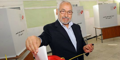 Rached Ghannouchi au petit soin des urnes