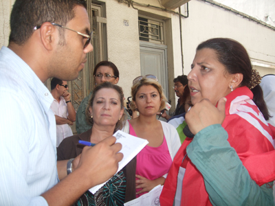 Boutheina Gouiâ et ses collègues se mobilisent.