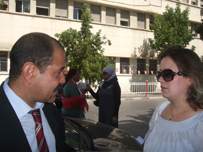 Chokri Belaid solidaire des journalistes de la Radio Nationale.